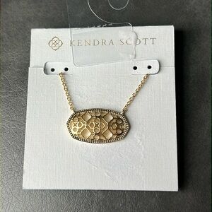 Kendra Scott Dollie Pendant Necklace Gold Tone NWT